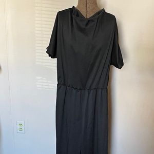 Black plain jumpsuit